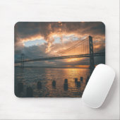 Silhouette der Golden Gate Bridge Mousepad (Mit Mouse)