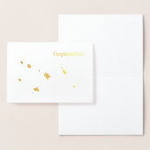 Silhouette der Graduierungskarten Folienkarte (Anzeige)