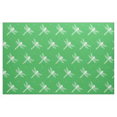 Silhouette der grünen und weißen Libellen Stoff (Fat Quarter (45,7 x 55,9 cm))