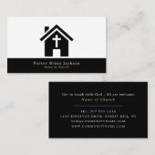 Silhouette der Kapelle, Christentum, Religiöse Visitenkarte (Vorne/Hinten)