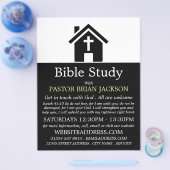 Silhouette der Kapelle, Christliche Bibelklasse Flyer (Einzeln)