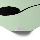 Silhouette der Katze im Spiel Poster (Ecke)