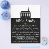 Silhouette der Kirche, Christliche Bibelklasse Flyer (Einzeln)