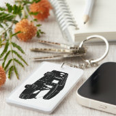 Silhouette der Klassen-C Motorhome auf Schlüsselanhänger (Vorderseite rechts)