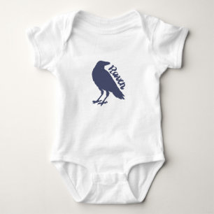 Silhouette der Krähe - Hintergrundfarbe auswählen Baby Strampler