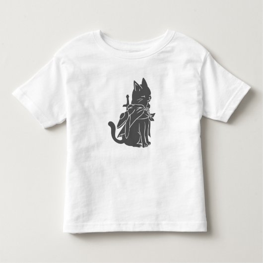 Silhouette der Kriegerkatze - Wählen Sie die Hinte Kleinkind T-shirt (Vorderseite)