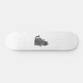 Silhouette der Kriegerkatze - Wählen Sie die Hinte Skateboard (Horizontal)