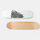 Silhouette der Kriegerkatze - Wählen Sie die Hinte Skateboard (Horizontal)