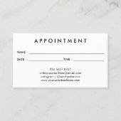 Silhouette der Kuh Visitenkarte (Rückseite)