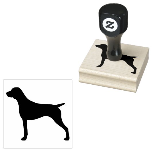 Silhouette der Kurzhaarhunde Gummistempel (Stempel)