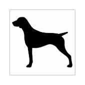Silhouette der Kurzhaarhunde Gummistempel (Prägung)