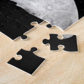 Silhouette der Liebhaber in einem Vollmond nachts Puzzle (Seite)