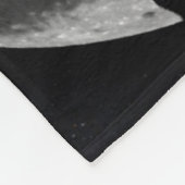 Silhouette der Liebhaber in Vollmond nachts Fleecedecke (Ecke)