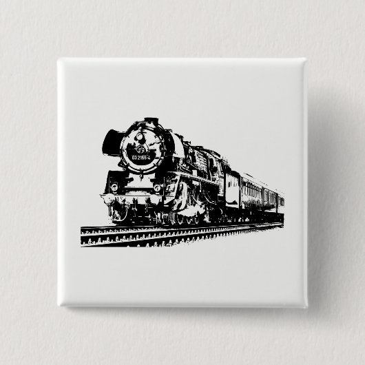 Silhouette der Lokomotive Button (Vorderseite)