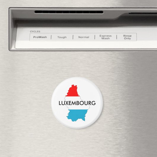 Silhouette der luxemburgischen Landesflagge Magnet (In Situ (Geschirrspüler))