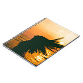 Silhouette der Mädchen, Sonnenuntergang auf dem Me Notizblock (Linke Seite)