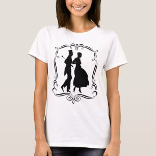 Silhouette der männlichen Frau T-Shirt