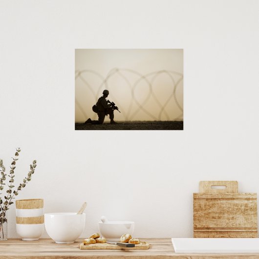 Silhouette der Meere Poster (Küche)