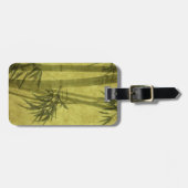 Silhouette der Niederlassungen eines Bambusses auf Gepäckanhänger (Vorderseite horizontal)