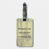 Silhouette der Niederlassungen eines Bambusses auf Gepäckanhänger (Rückseite vertikal)