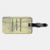 Silhouette der Niederlassungen eines Bambusses auf Gepäckanhänger (Rückseite horizontal)