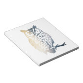 Silhouette der Owl Wildlife Nature Illustration Notizblock (angewinkelt)