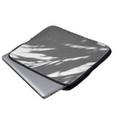 Silhouette der Palme Laptopschutzhülle (Vorne Knopf)