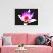 Silhouette der Passion-Blume Leinwanddruck (Insitu (Wohnzimmer))