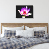 Silhouette der Passion-Blume Leinwanddruck (Insitu (Schlafzimmer))