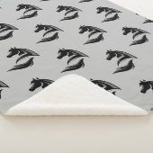 Silhouette der Pferde Logo Pferde Grafik Sherpadecke (3/4)