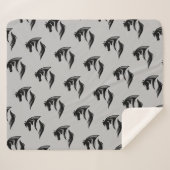 Silhouette der Pferde Logo Pferde Grafik Sherpadecke (Vorderseite (Horizontal))