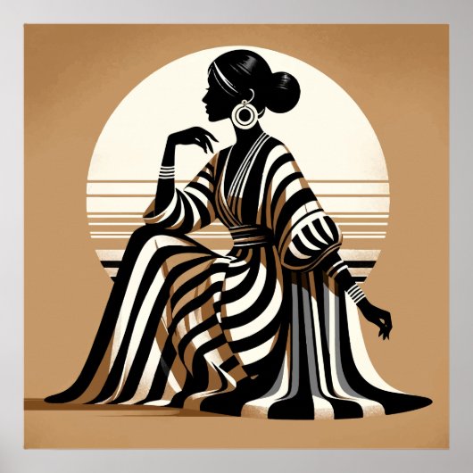 Silhouette der Raffinesse Poster (Vorne)