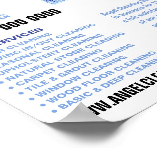 Silhouette der Reinigung von Städten, Werbung für  Poster (Ecke)