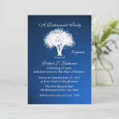 Silhouette der Rentenstruktur Einladung (Stehend Vorderseite)