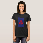 Silhouette der Rotblümchen T-Shirt (Vorne ganz)