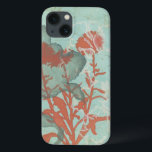 Silhouette der Roten Blume über den Aquamarinen Hi Case-Mate iPhone Hülle<br><div class="desc">Drei rote Blume kontrastieren mit einem aquamarinen Hintergrund in diesem Gemälde von Megan Meagher. Eine Silhouette einer anderen Blume lehnt sich vom verlassen Druck ab. Ein einfaches Stück mit viel Geschick. Das wäre ein nettes Geschenk für einen Freund oder Liebhaber,  der Kunst genießt!</div>