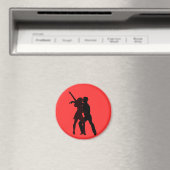 Silhouette der Salsa Tänzer Magnet (In Situ (Geschirrspüler))