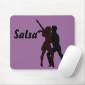 Silhouette der Salsa-Tänzer Mousepad (Mit Mouse)