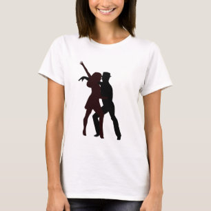Silhouette der Salsa-Tänzer T-Shirt