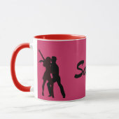 Silhouette der Salsa-Tänzer Tasse (Links)