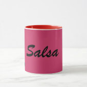 Silhouette der Salsa-Tänzer Tasse (Zentrum)