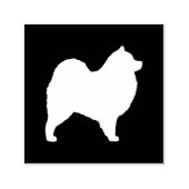 Silhouette der Samoyed Hunde Permastempel (Design)