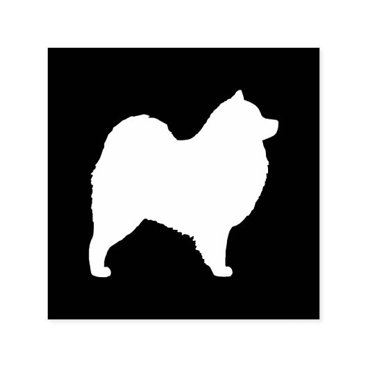 Silhouette der Samoyed Hunde Permastempel (Design)