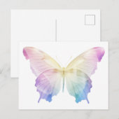 Silhouette der Schmetterlinge Postkarte (Vorne/Hinten)