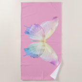 Silhouette der Schmetterlinge Strandtuch (Vorderseite)