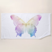 Silhouette der Schmetterlinge Strandtuch (Vorderseite)