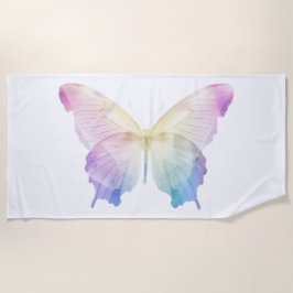 Silhouette der Schmetterlinge Strandtuch