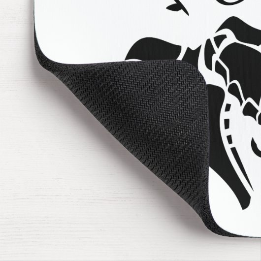 Silhouette der Schwarzmeerschildkröte Mousepad (Ecke)