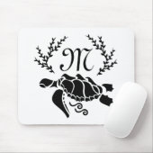 Silhouette der Schwarzmeerschildkröte Mousepad (Mit Mouse)
