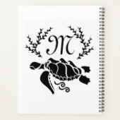 Silhouette der Schwarzmeerschildkröte Planer (Rückseite)